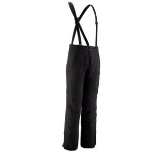 Men's Patagonia Black With Blue Mesh Snow Pants Snowboard Pants Suspenders 32